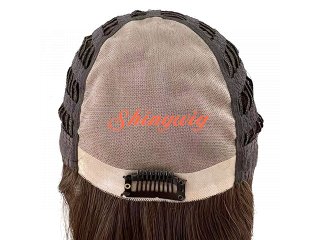 低価格の半手植えwig