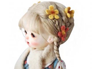 新品ー羊毛ドールウィッグアップしました。