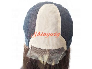 分け目引き抜き＆レース付き総手植えウィッグ