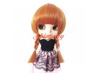 おさげにツイン三つ編みショートボブ