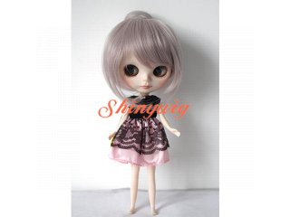 つむじに大きめお団子付きドールウィッグ