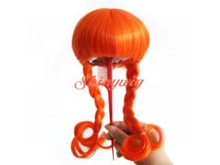 おさげに三つ編みボブウィッグ