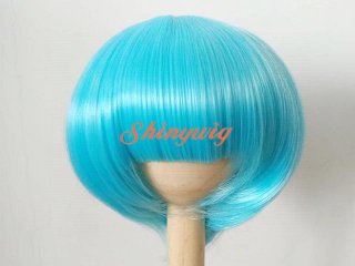 可愛い水色ショートウィッグ