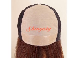 高品質100％人毛総手植え引き抜きフルウィッグ