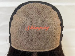 在庫ある100%人毛バージンヘア引き抜きフルウィッグ