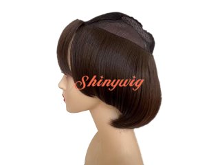 前髪取り外し帽子ウィッグ